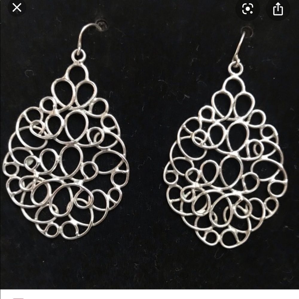 Silpada woven mesh earrings